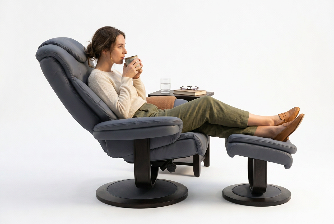 Oslo Euro Recliner w/ Ottoman