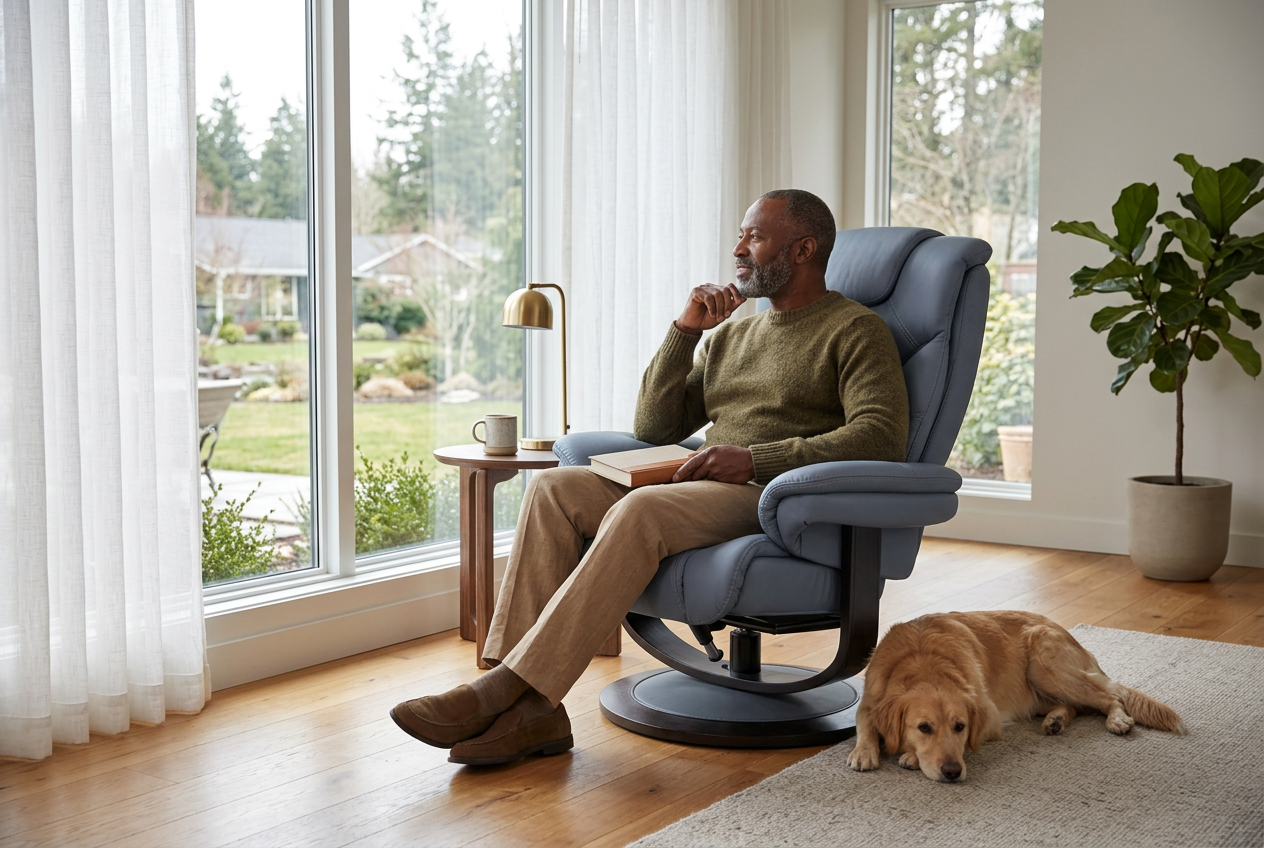 Oslo Euro Recliner w/ Ottoman