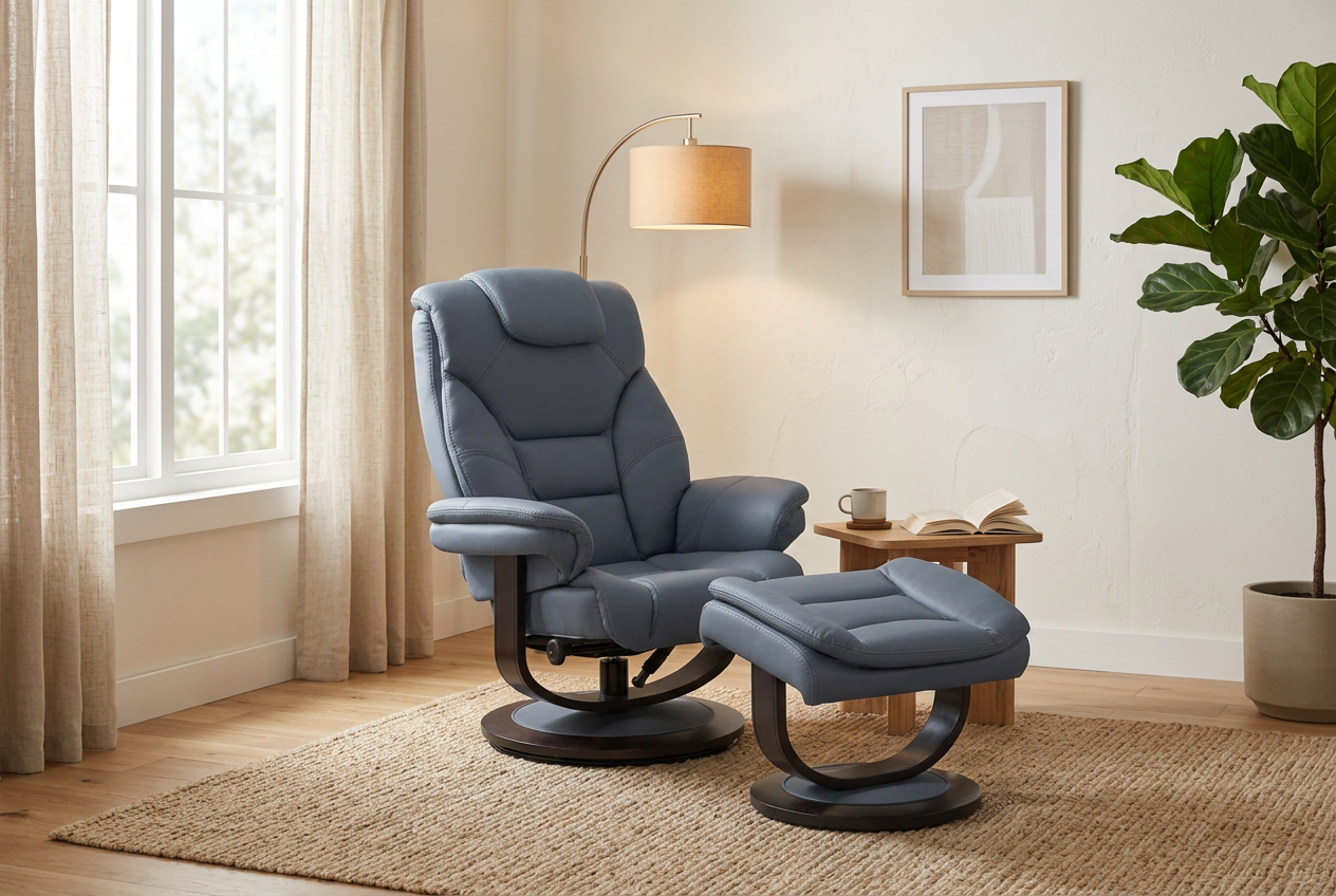 Oslo Euro Recliner w/ Ottoman