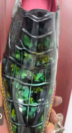 Maurice Phantom II Custom Made Alligator Shoe - Green