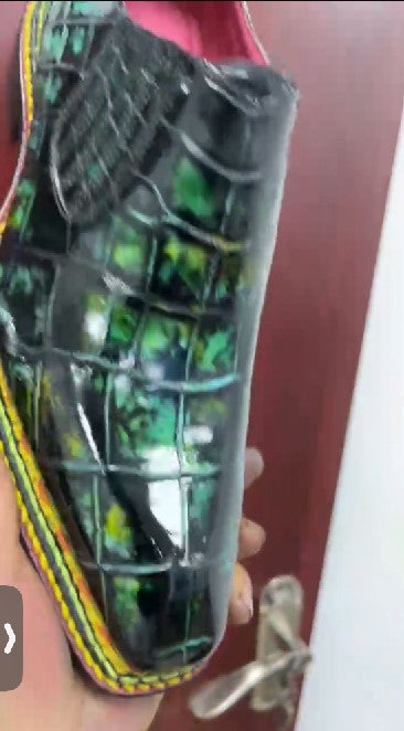 Maurice Phantom II Custom Made Alligator Shoe - Green