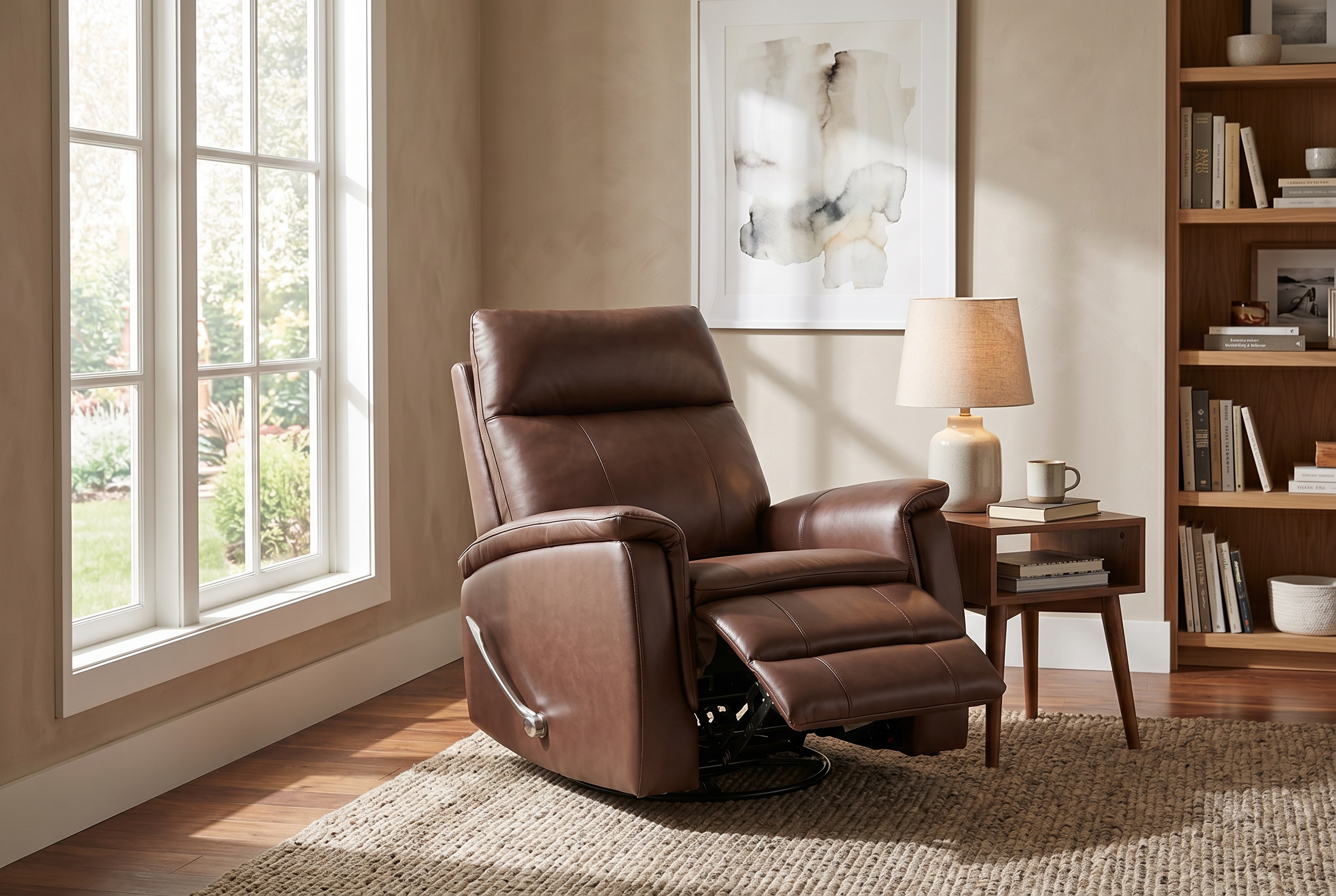 Pioneer Brown Manual Recliner