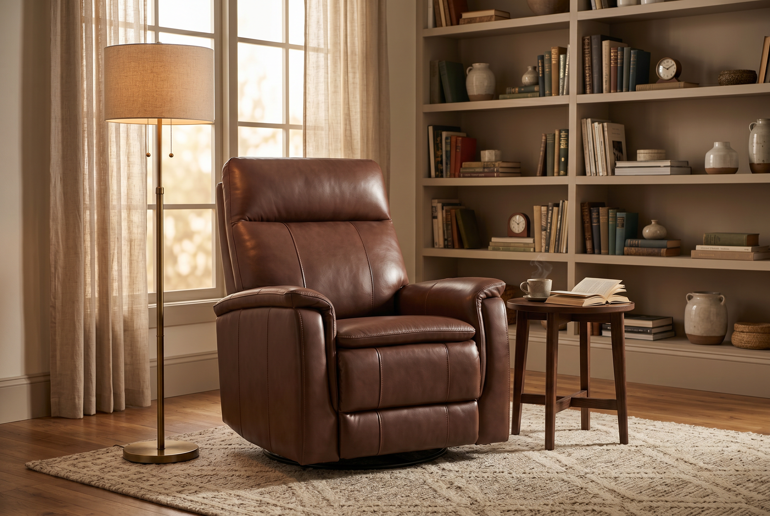 Pioneer Brown Manual Recliner
