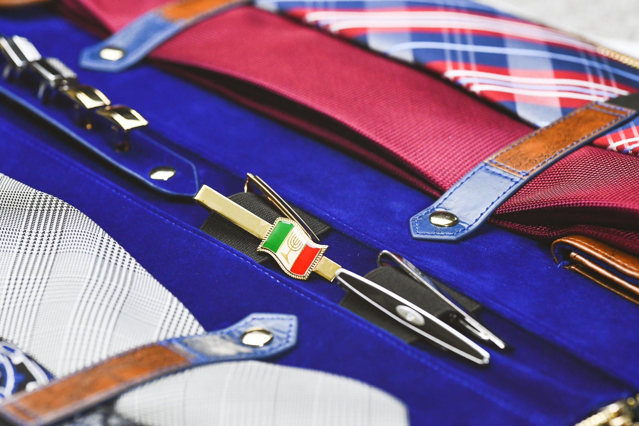 Tie Travel Case Organizer - Royal Blue