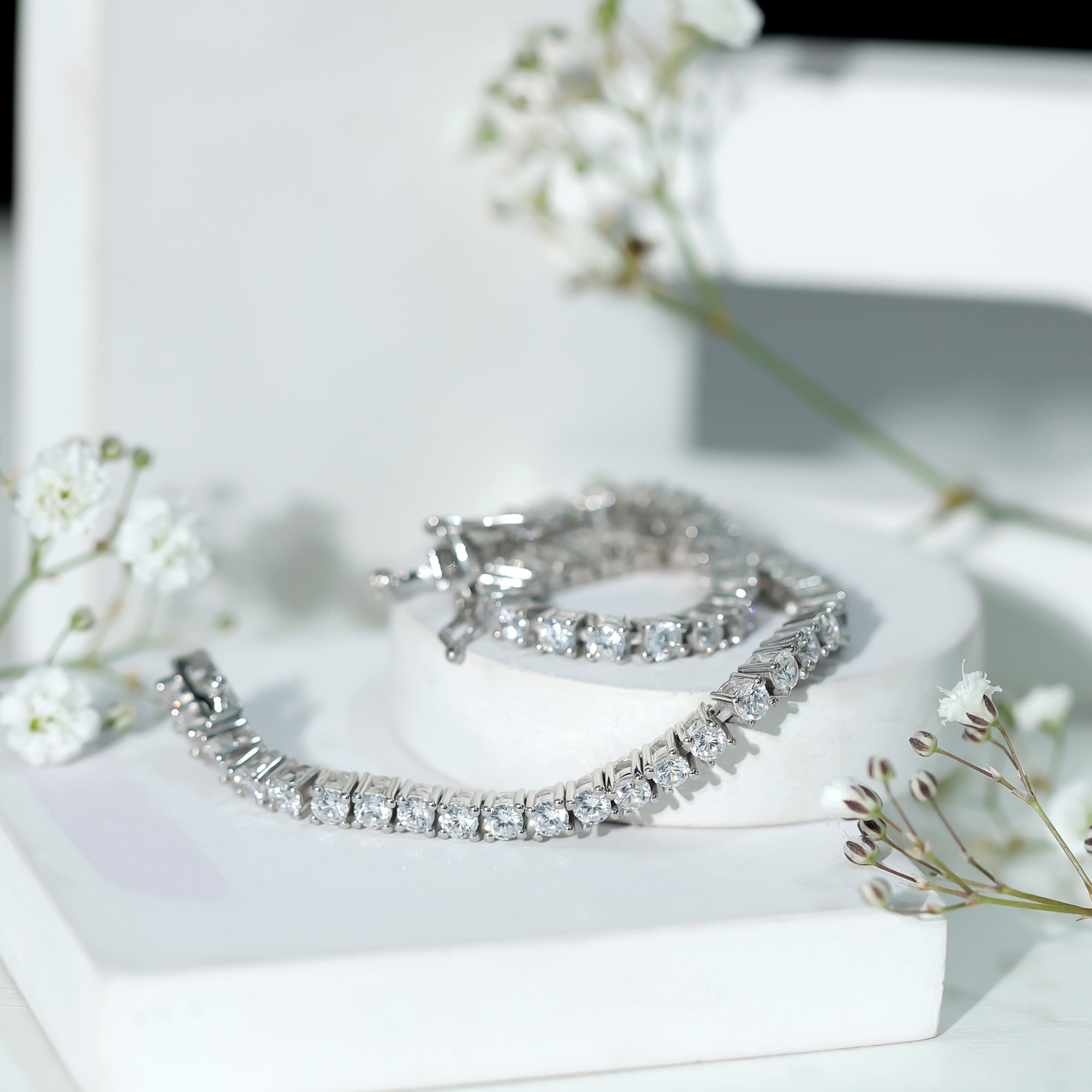 Certified Lab Grown Classic Round Diamond Tennis Bracelet