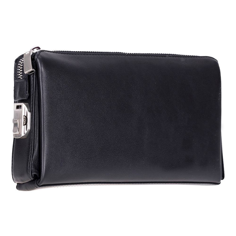 Lupus Leather Clutch Bag – Genuine Leather Wrist Clutch for Men & Women for Everyday Elegance | Minimal & Handcrafted