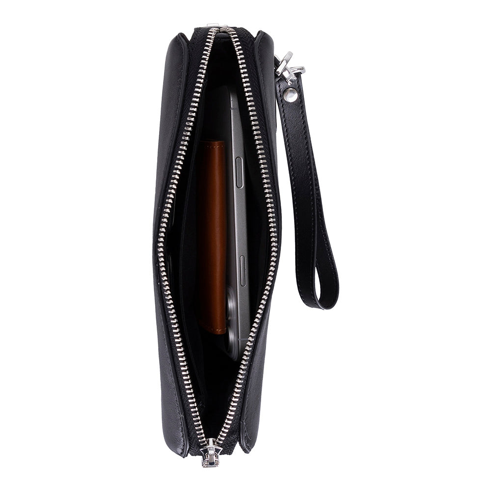 Lupus Leather Clutch Bag – Genuine Leather Wrist Clutch for Men & Women for Everyday Elegance | Minimal & Handcrafted