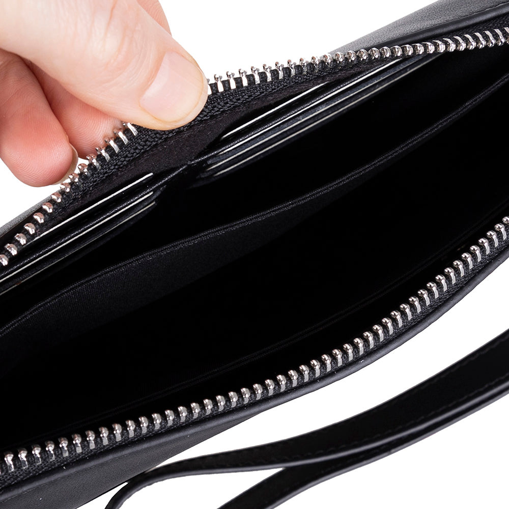 Lupus Leather Clutch Bag – Genuine Leather Wrist Clutch for Men & Women for Everyday Elegance | Minimal & Handcrafted