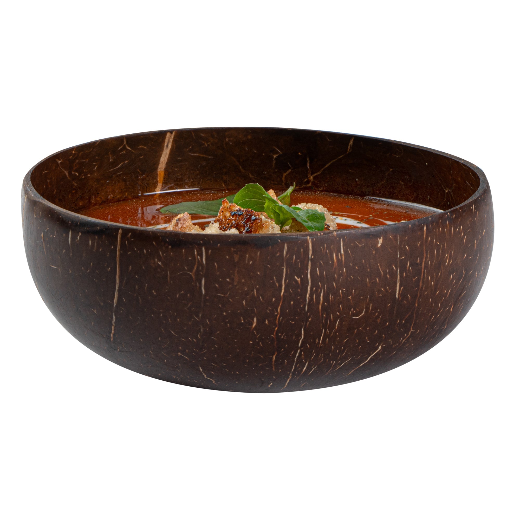 Coco Casa 16 oz Handmade Coconut Bowl - Polished - 10 count box