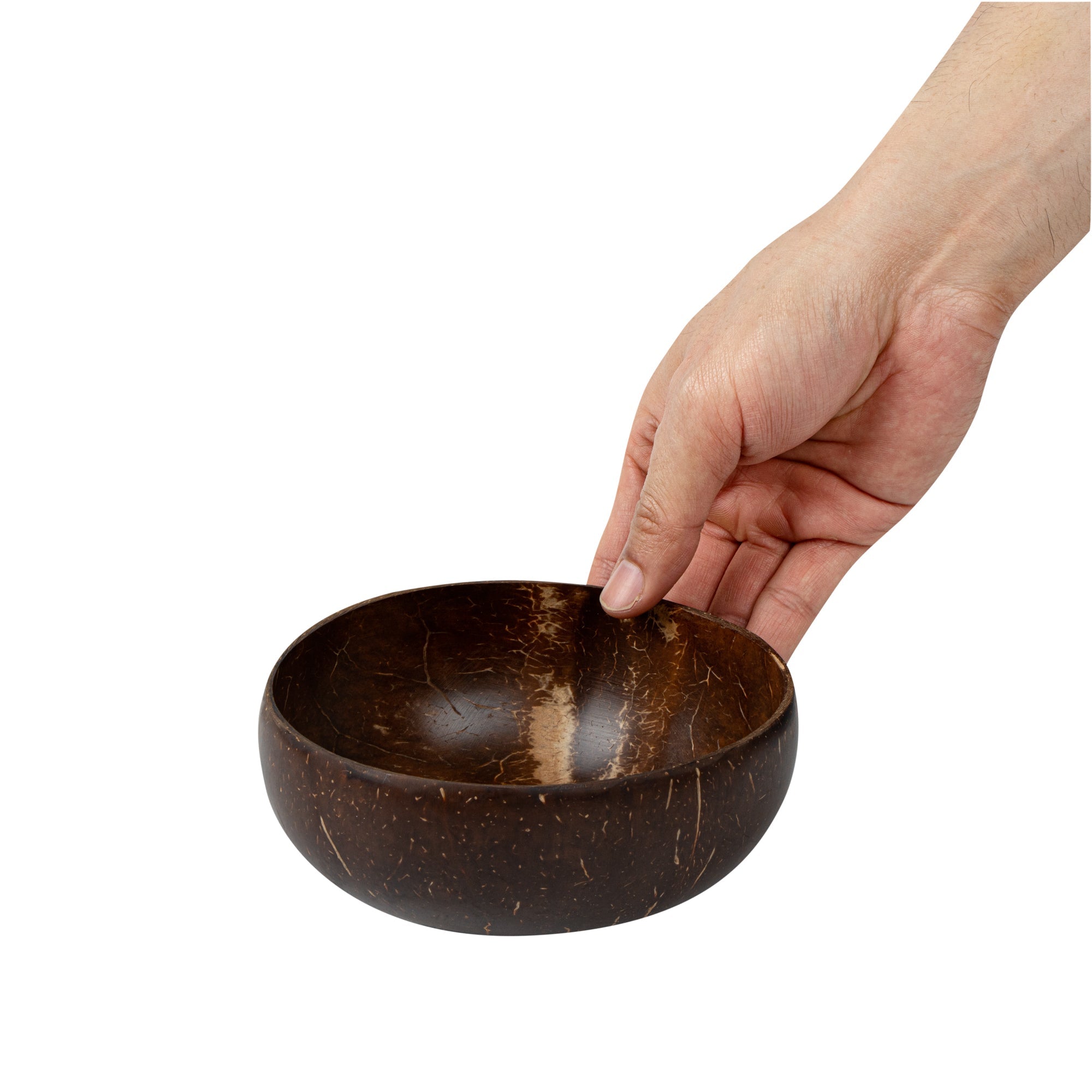 Coco Casa 16 oz Handmade Coconut Bowl - Polished - 10 count box