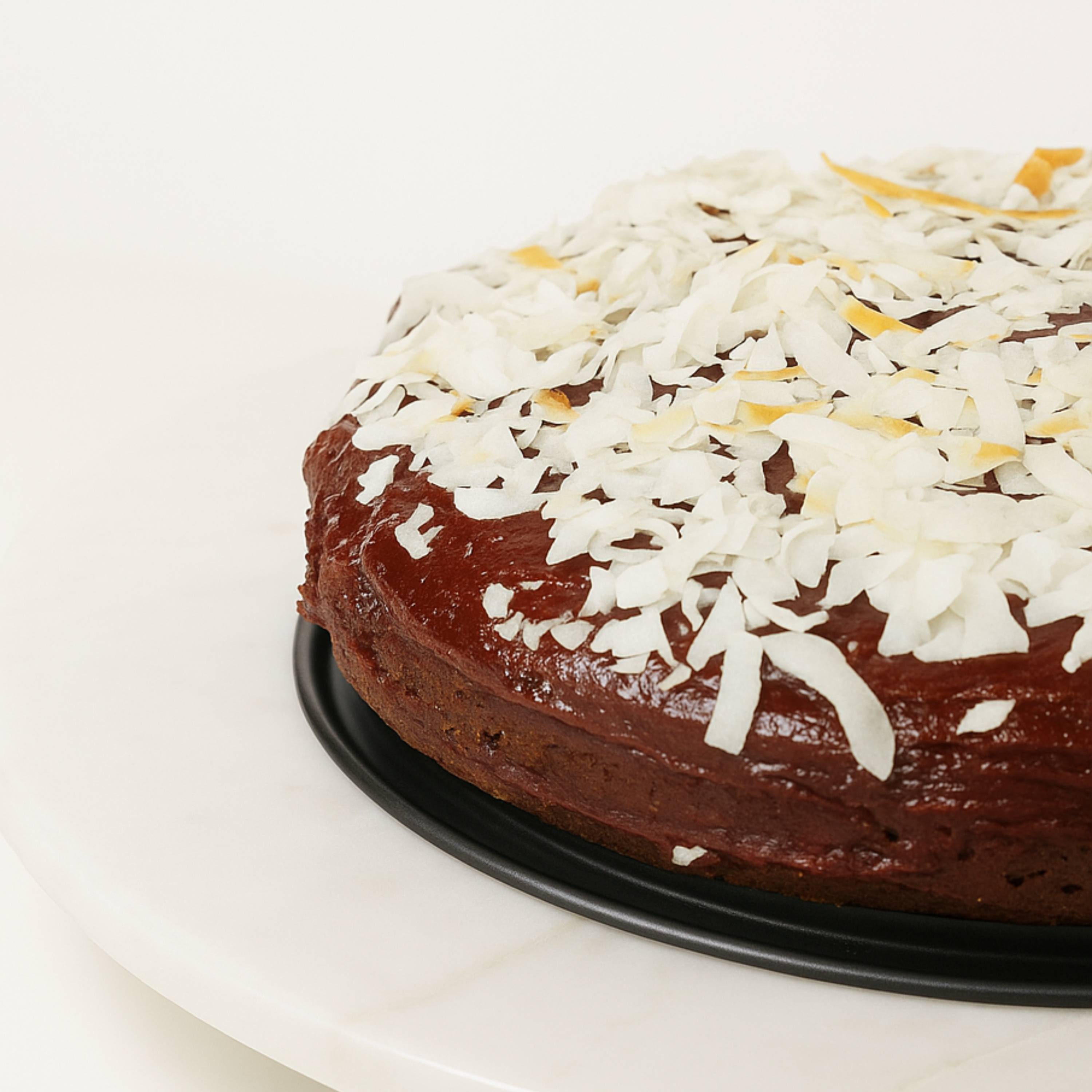 Andy Anand Gluten-Free Raspberry Chocolate Truffle Coconut Cake, 9-Inch, 2.8 lb – Handcrafted, Real Cream & Chocolate, Birthday Gift Box