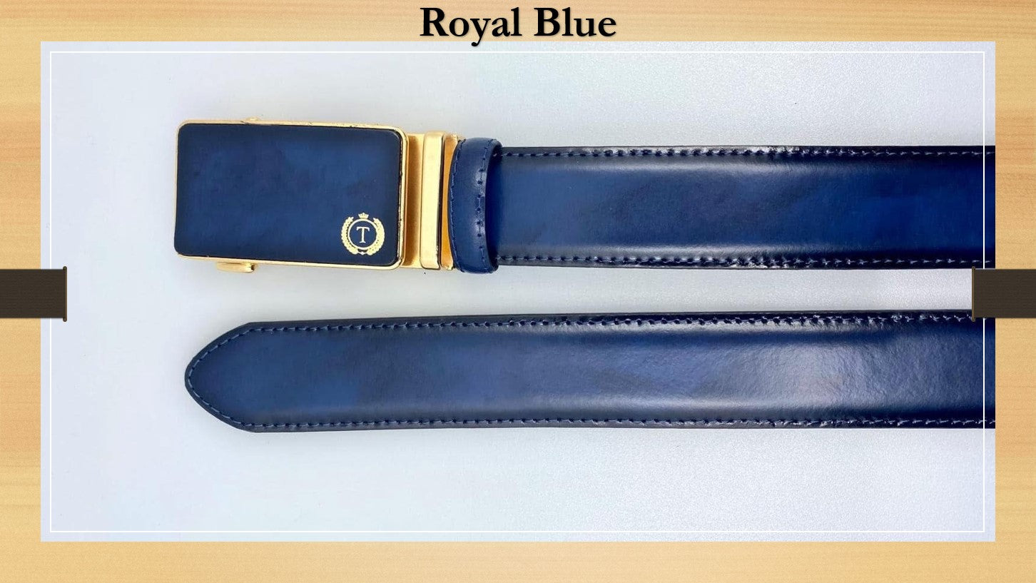 Handmade Luxury Italian Leather Ratchet Smart Belt for Men – Automatic Adjustable Men's Dress Belt | Multiple Colors