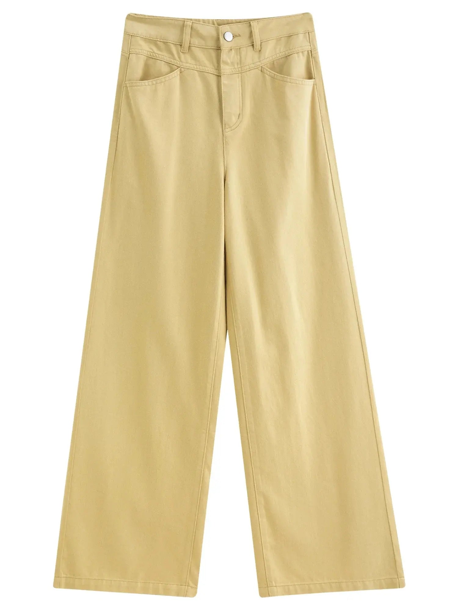 Multi-Color Wide-Leg Straight Jeans
