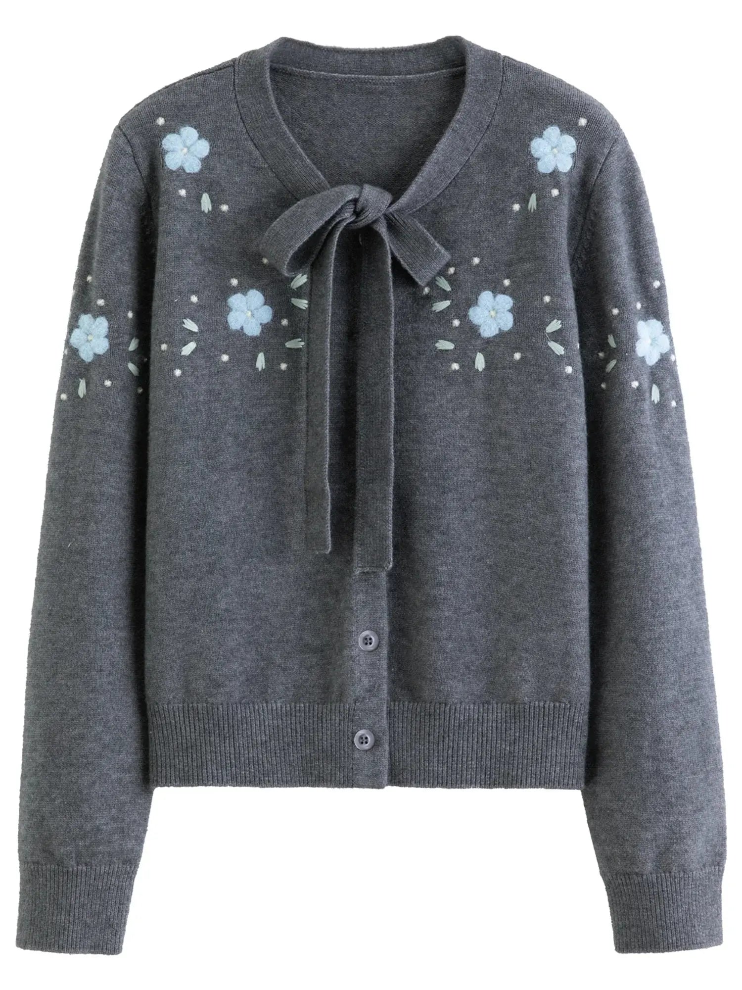Chic Plus Size Floral Open-Front Sweater