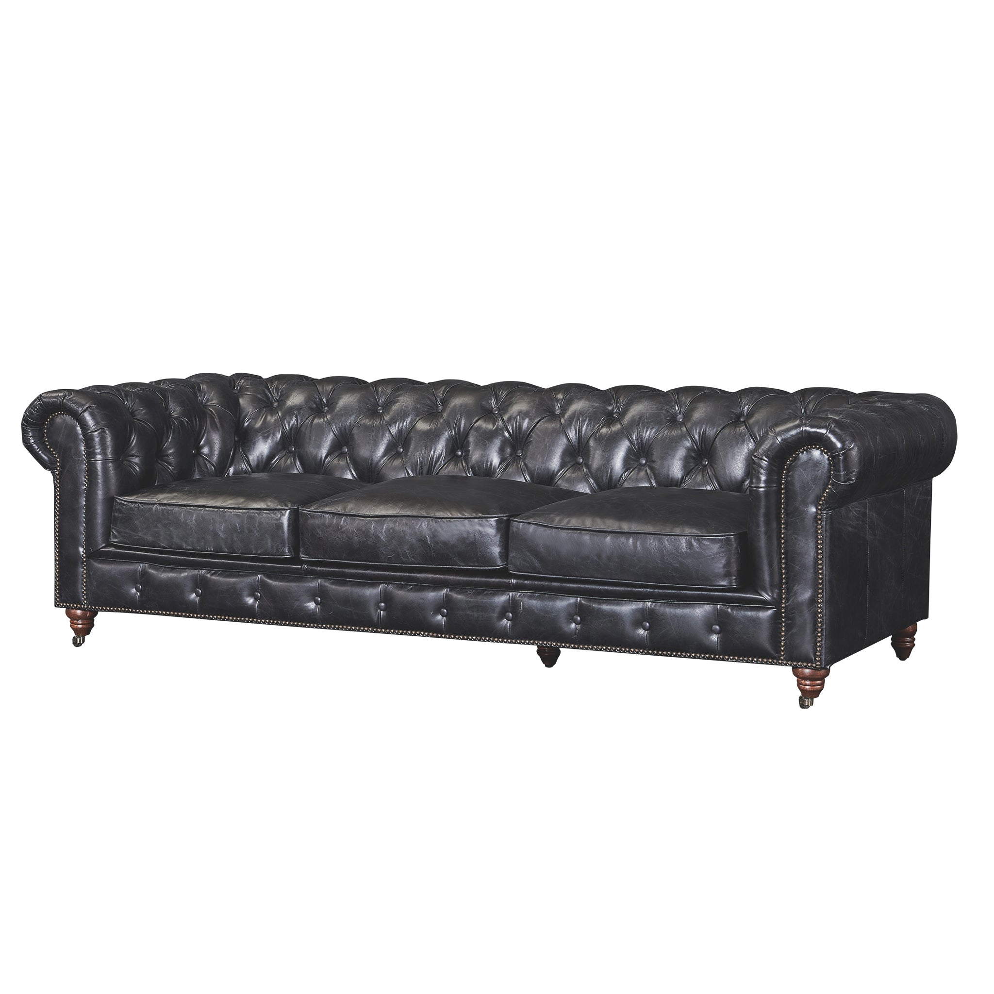 Century Chesterfield Sofa - Slate Leather