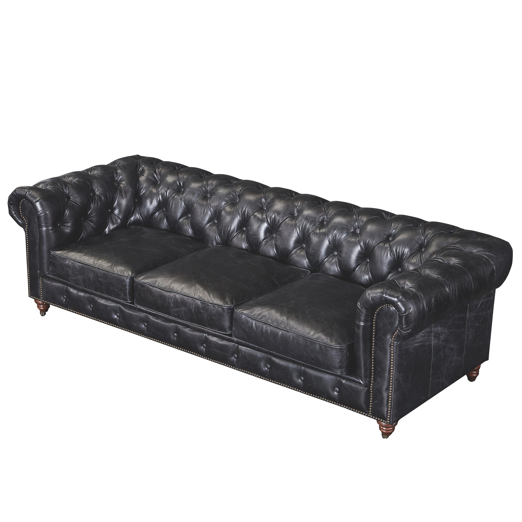 Century Chesterfield Sofa - Slate Leather