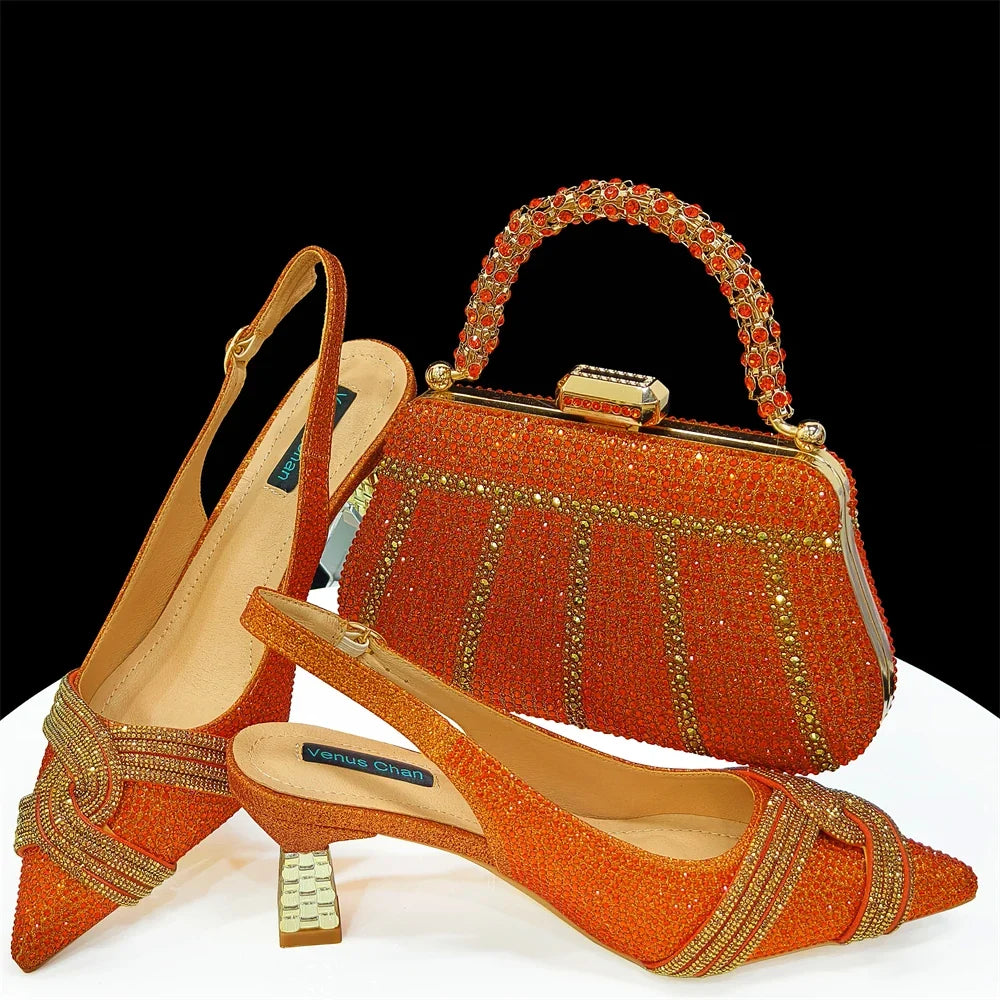 Lastest Italian Style Shoes with Matching Bag Set ED1290
