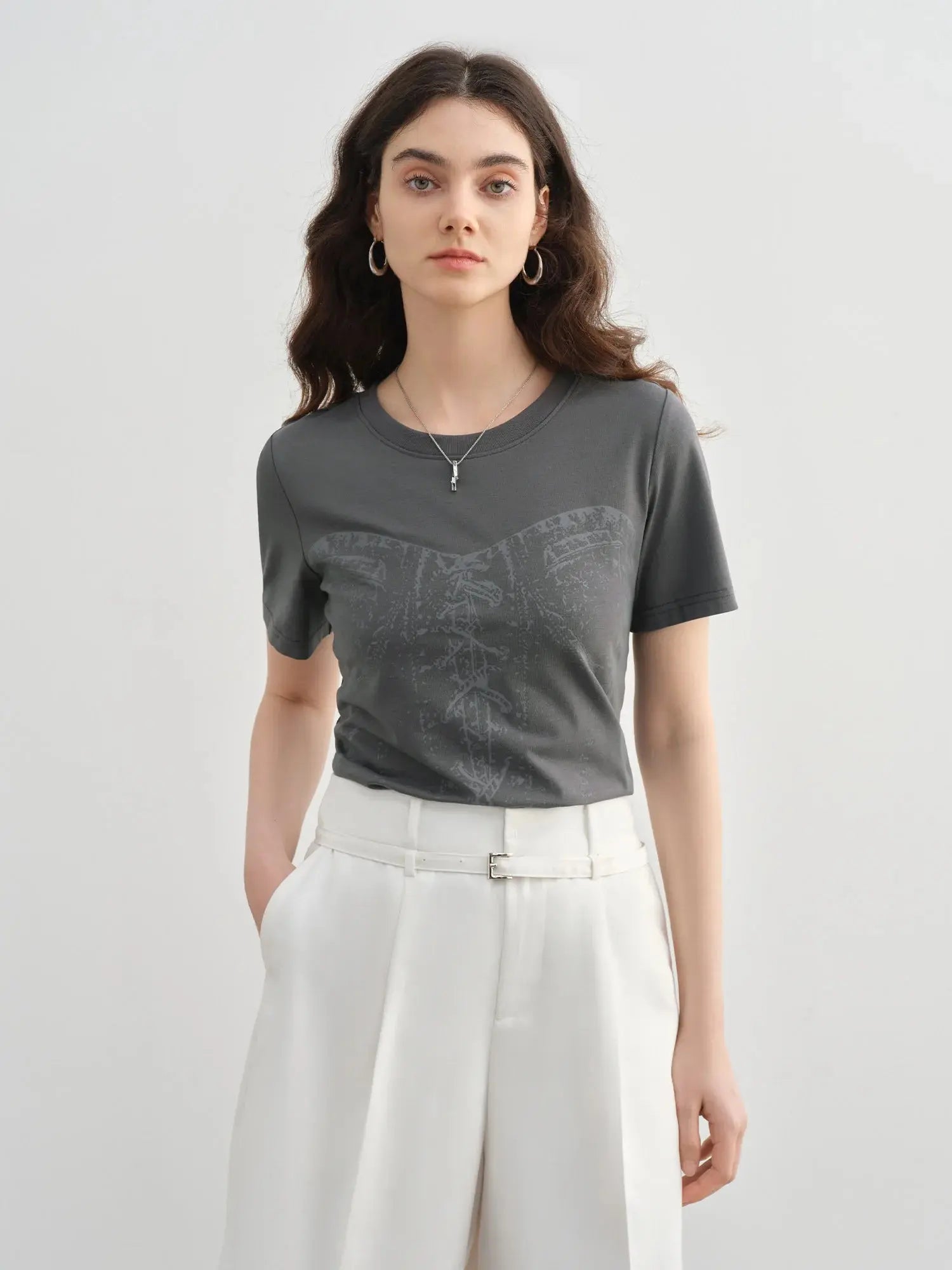 Plus-Size Women's Slogan T-Shirt | Slimming Summer Knit Top