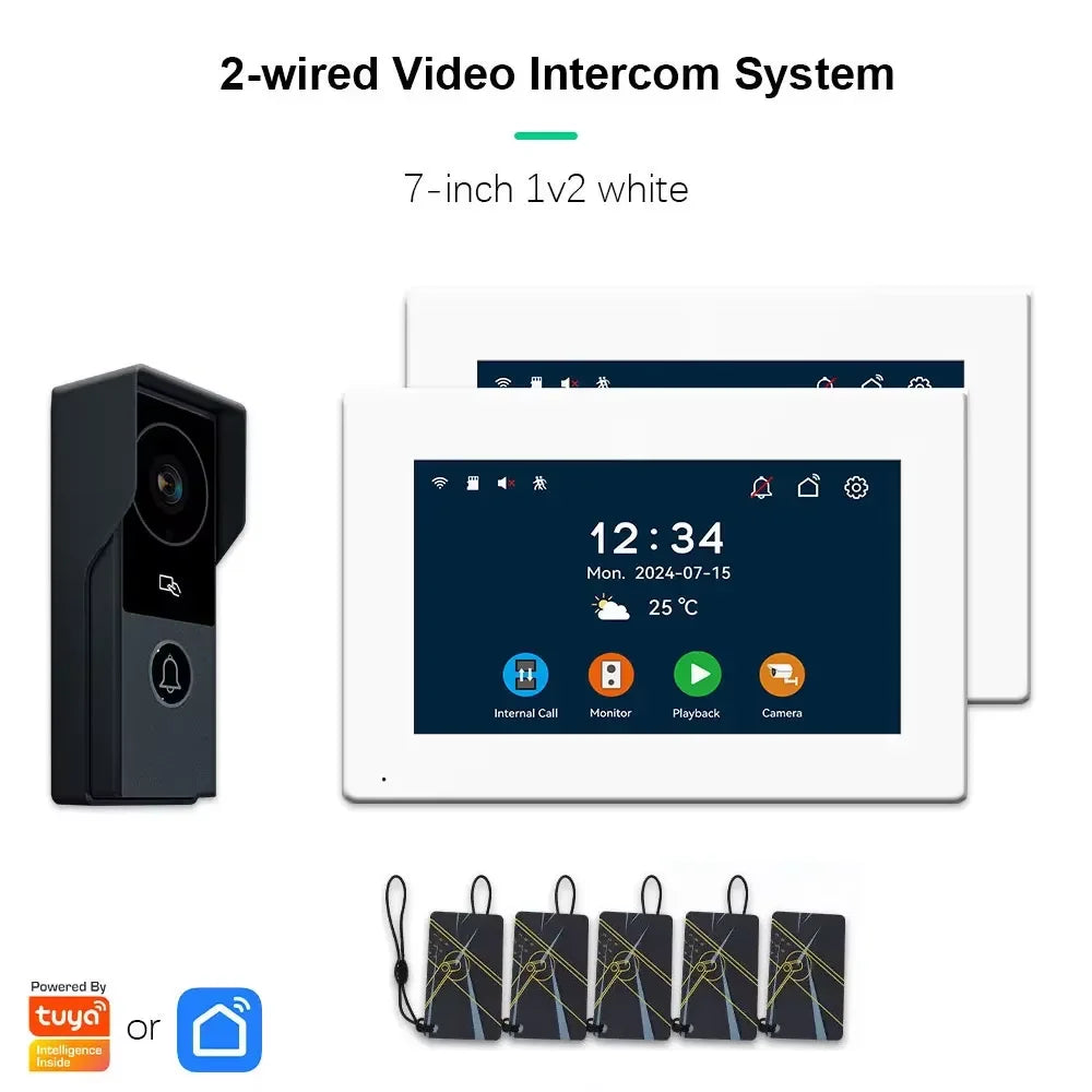 ANJIELO SMARTANJIELO SMART 10 Inch Vide10 Inch Doorbell Video Camera System with 7 Door Lock Intercom - Home Security Protection
