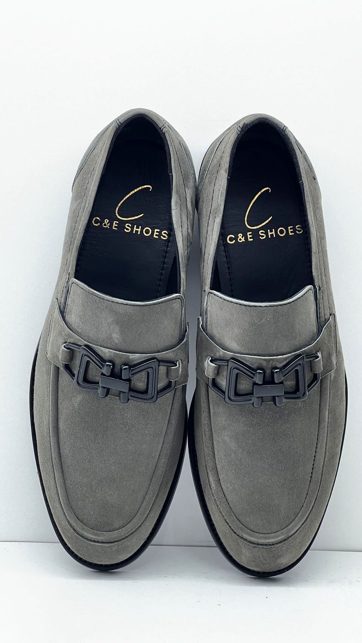 C Collection Suede Loafer - Grey
