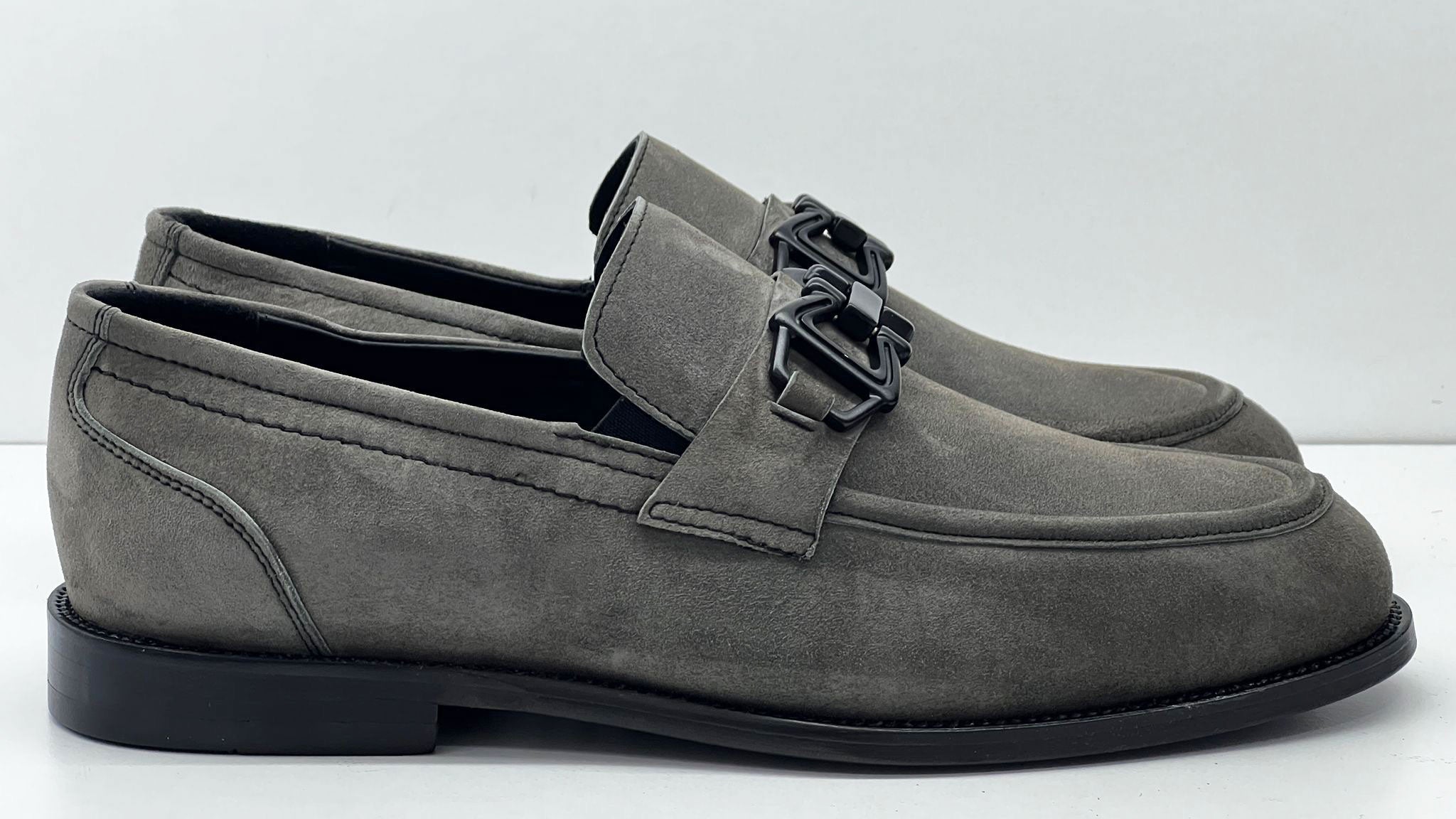 C Collection Suede Loafer - Grey