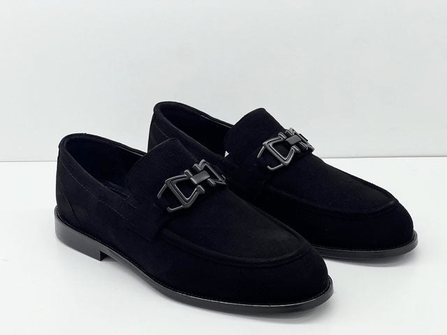 C Collection Suede Loafer - Black