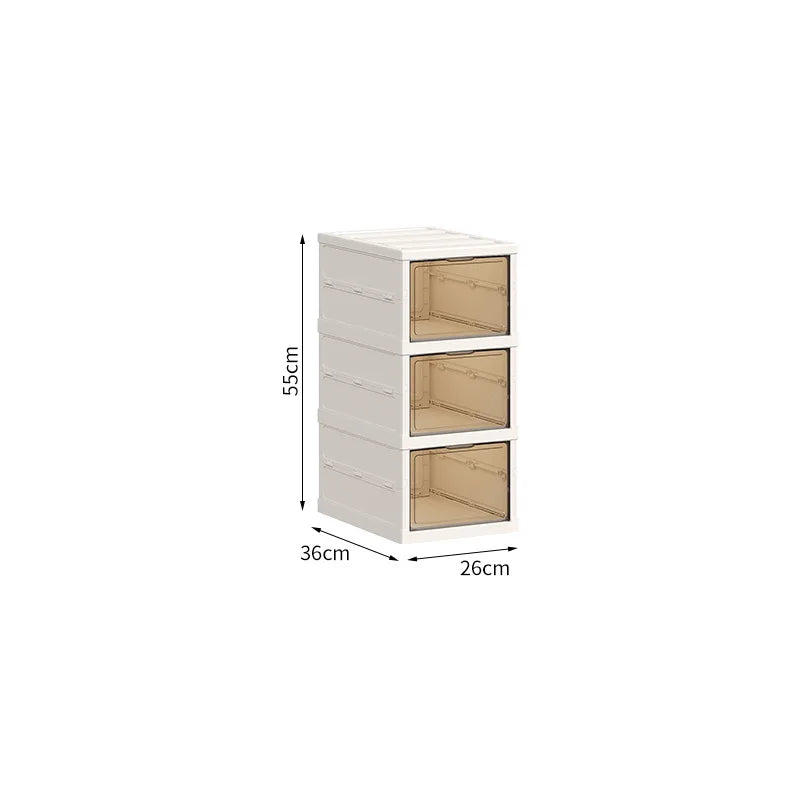 Home dust-proof shoe cabinet, no installation required, foldable transparent folding shoe box, large capacity shoe storage box