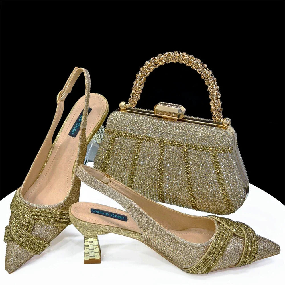 Lastest Italian Style Shoes with Matching Bag Set ED1290