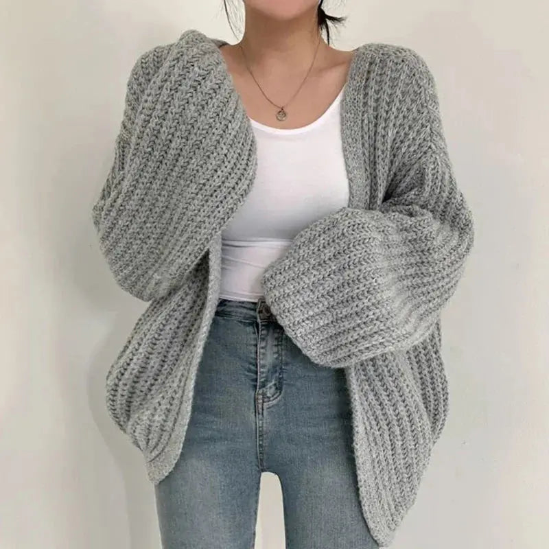 Vintage-Style Fall Cardigan Coat