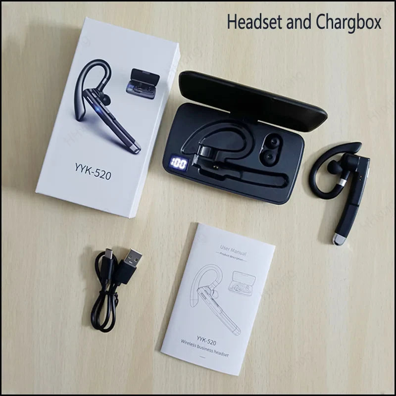 Wireless Headphones With Microphone Bluetooth Earphones ENC Noise Cancelling Hands-free Headset Busines Auriculares Driving