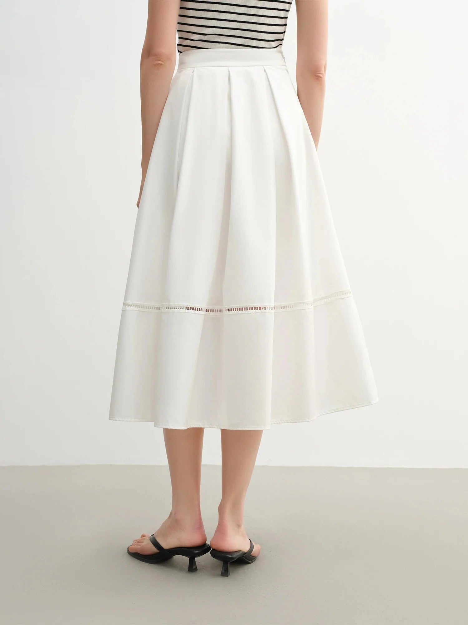 Plus Size Artistic Retro High Waist Slimming Long Skirt