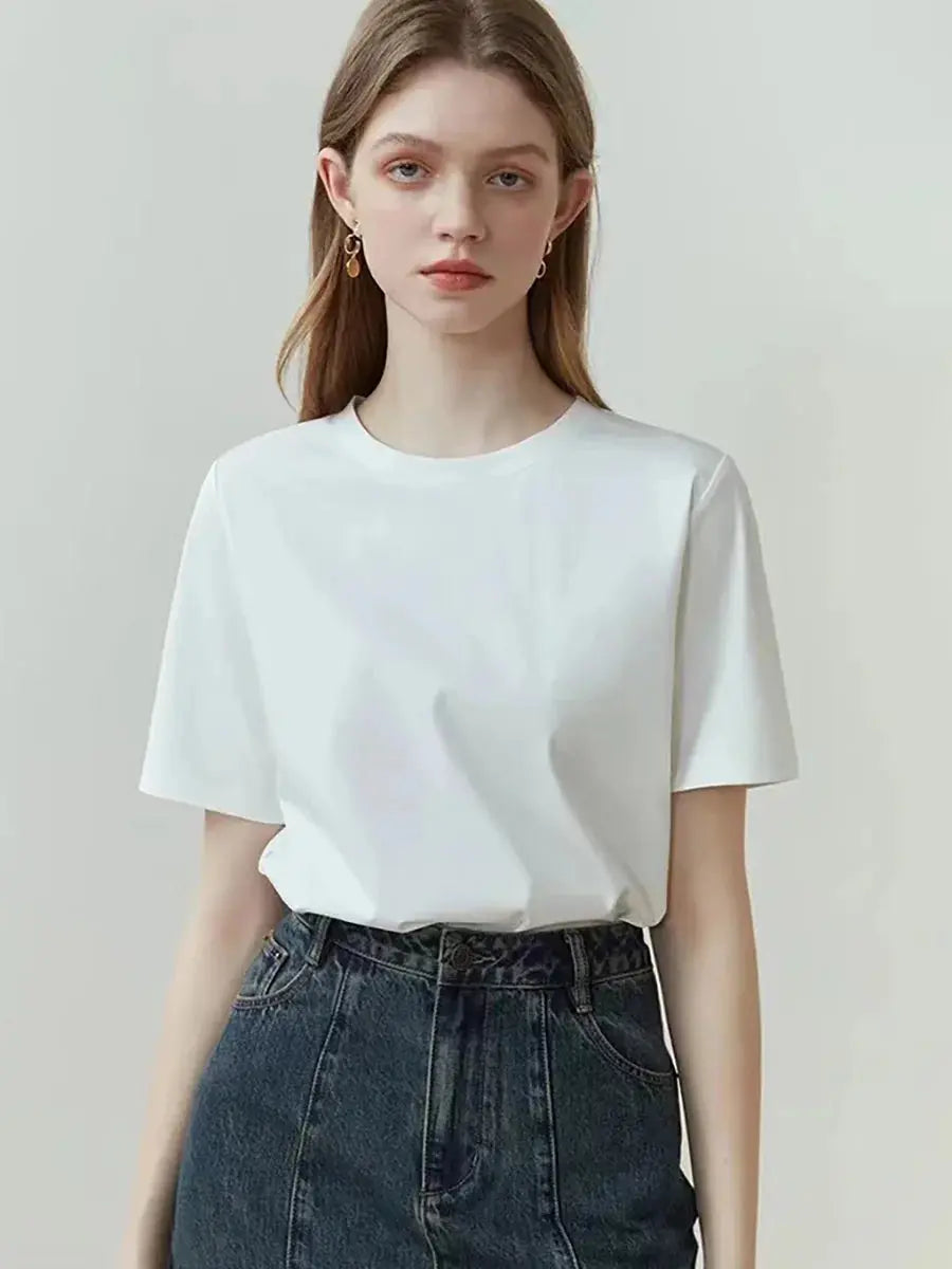 Casual Loose Cotton T-Shirt for Women