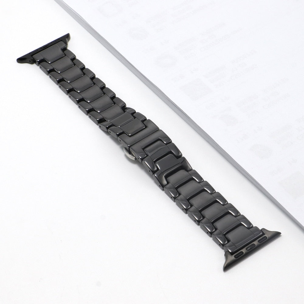 Ceramic Apple Watch Strap Series 11/10/9/8/7/6/5/4/ SE / Ultra 1/2/3