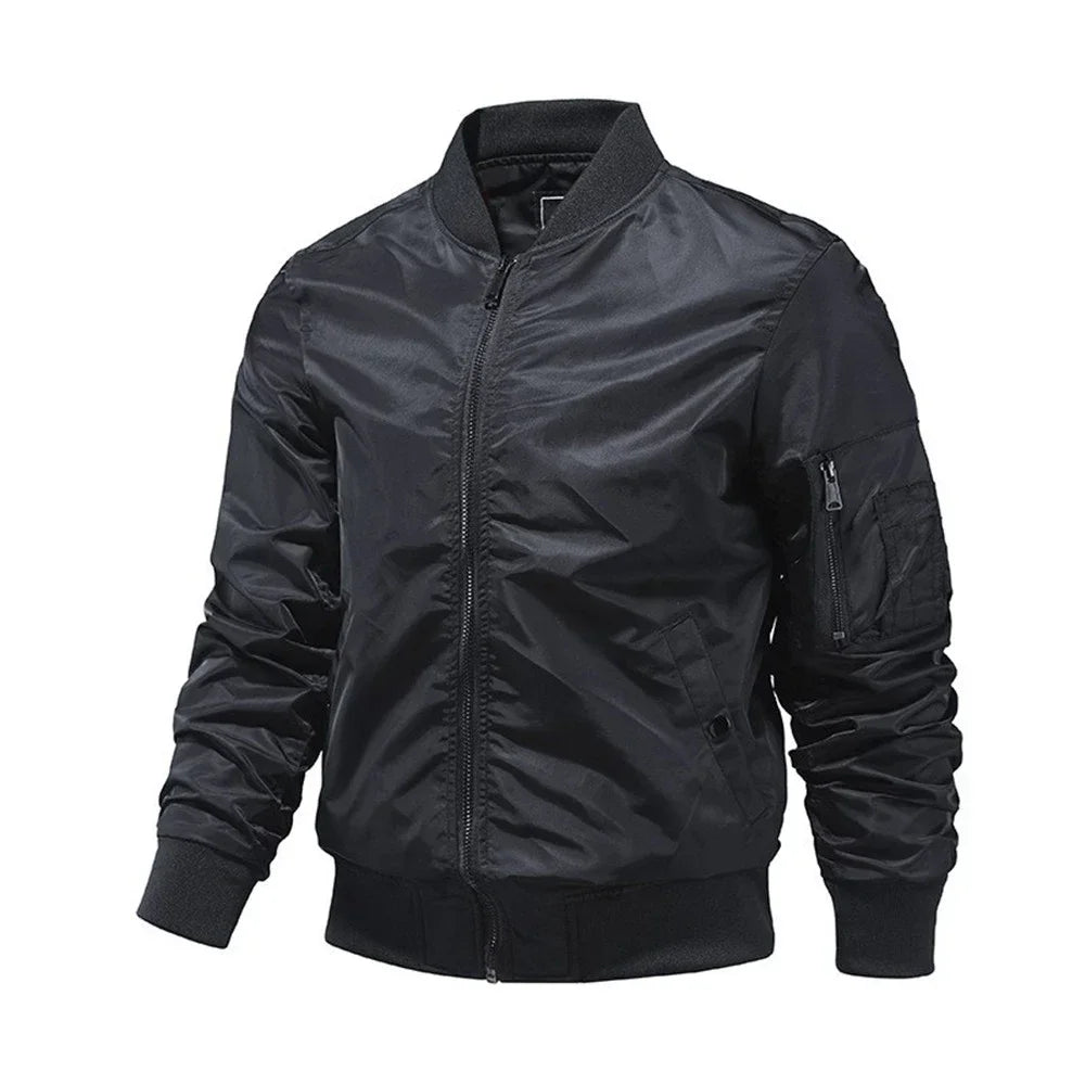 Versatile Men's Bomber Jacket Perfect for Spring Autumn