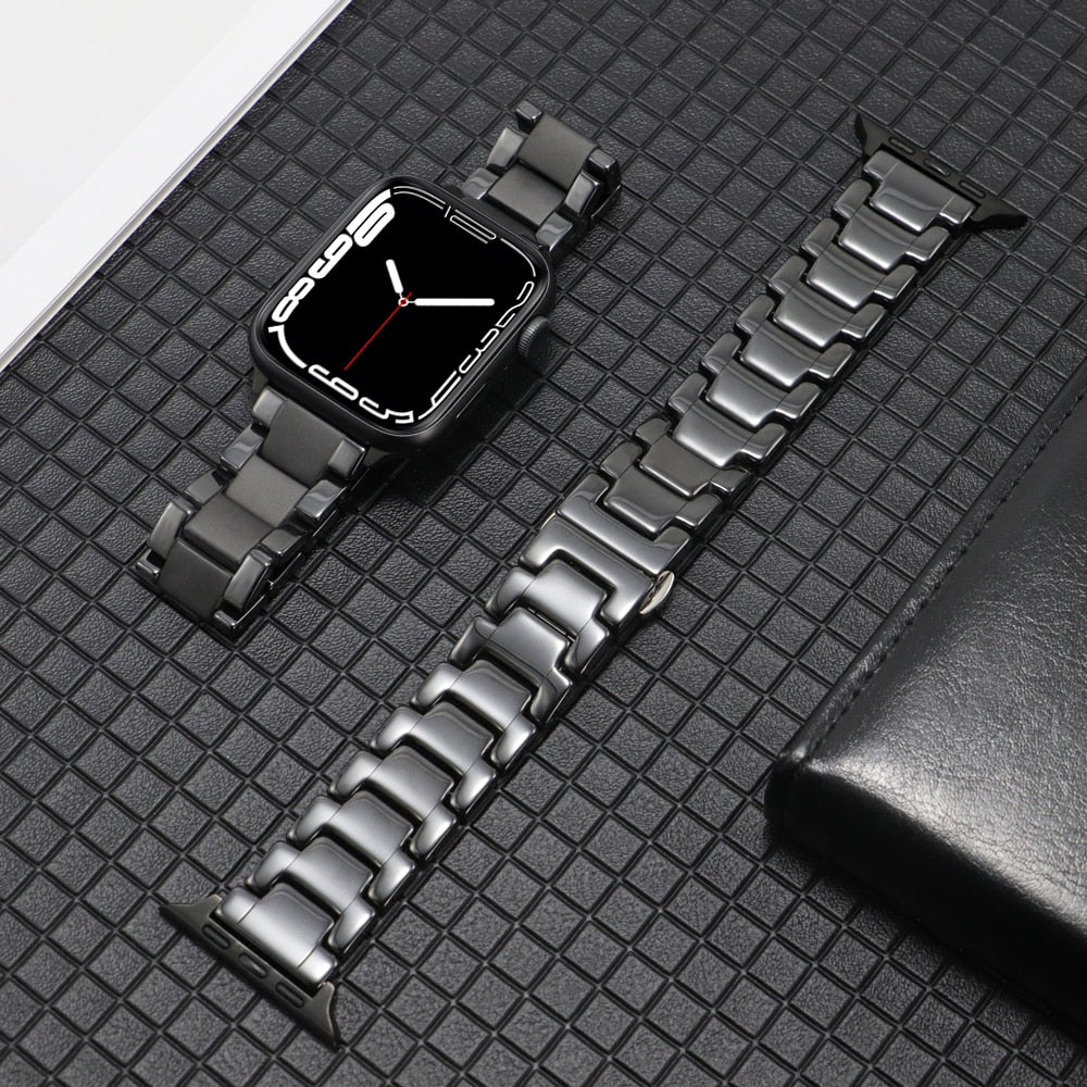 Ceramic Apple Watch Strap Series 11/10/9/8/7/6/5/4/ SE / Ultra 1/2/3