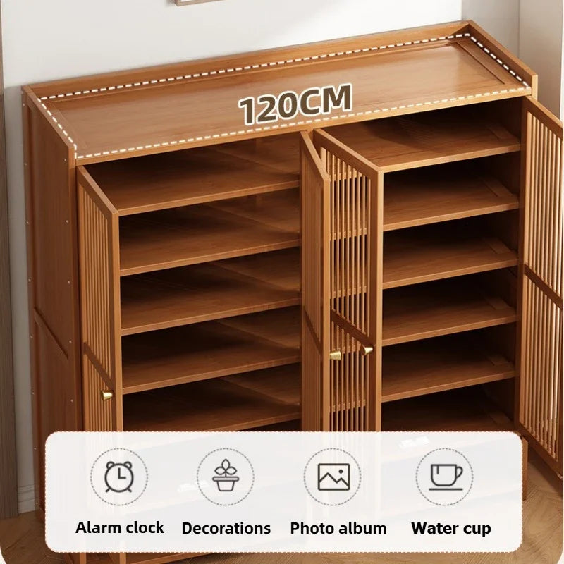 Shoe cabinet for home use, doorstep storage cabinet, wall facing hallway, indoor entrance, rental room, multi-layer shoe rack