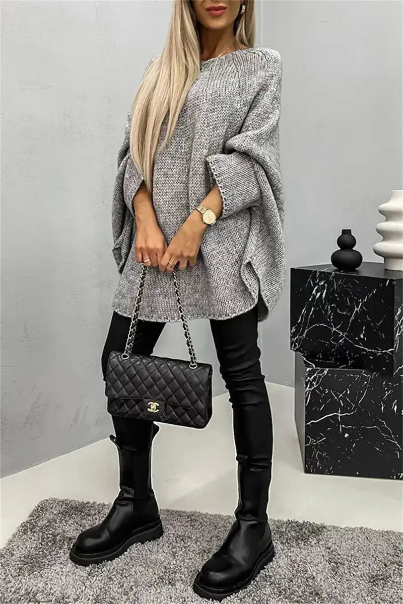 Loose Knit Batwing Sweater