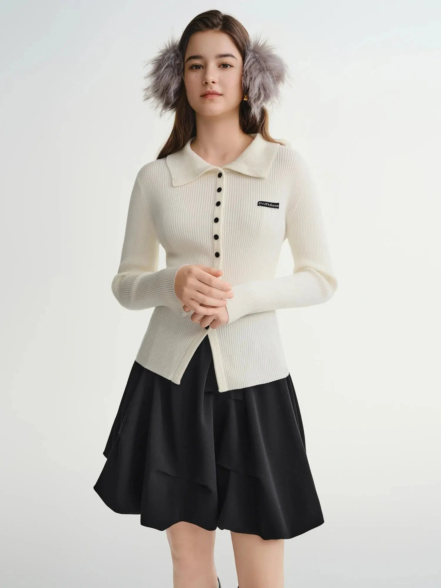 Slim-Fit Long Sleeve Top for Autumn/Winter
