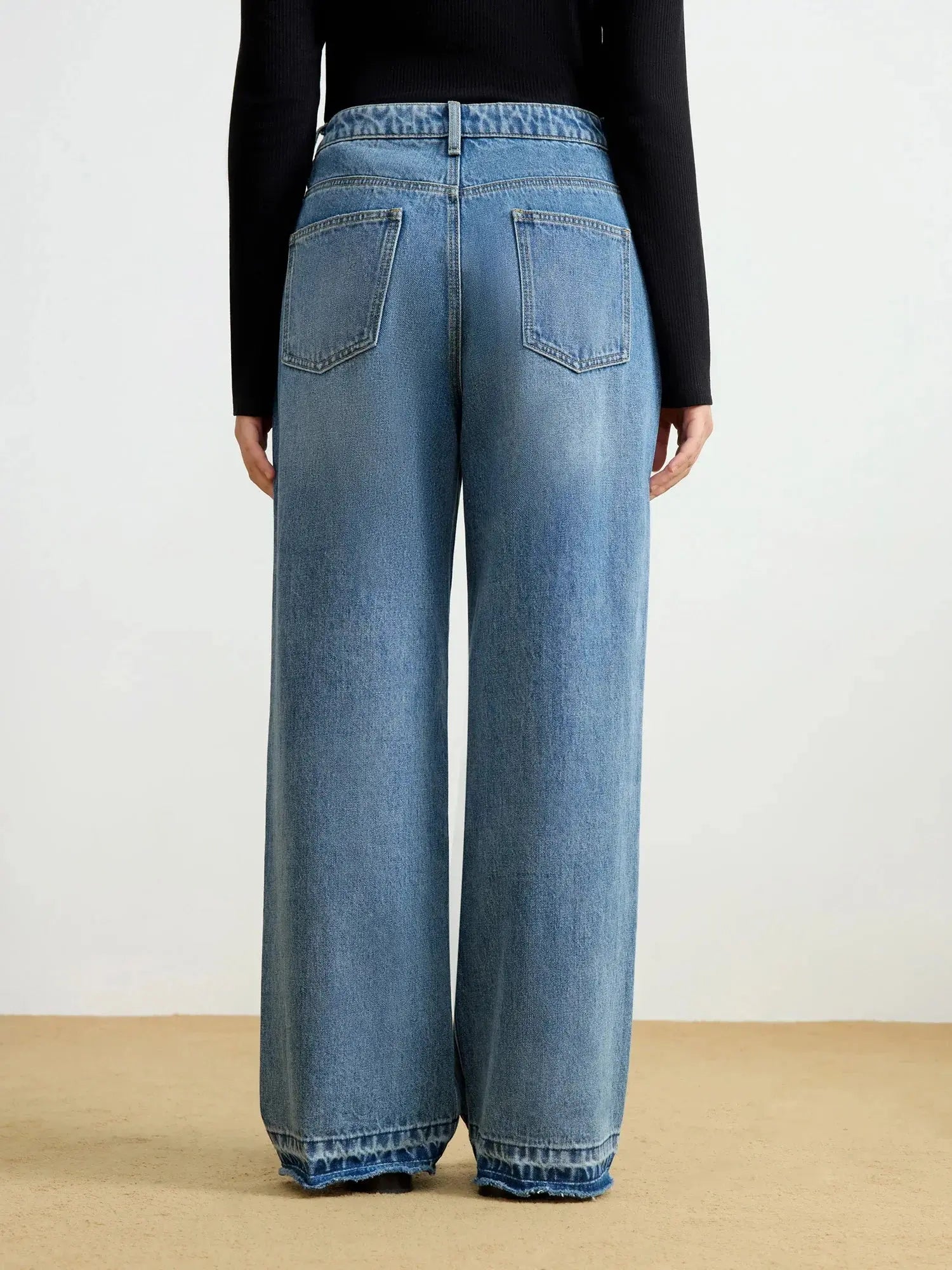Classic High-Waist Straight Jeans