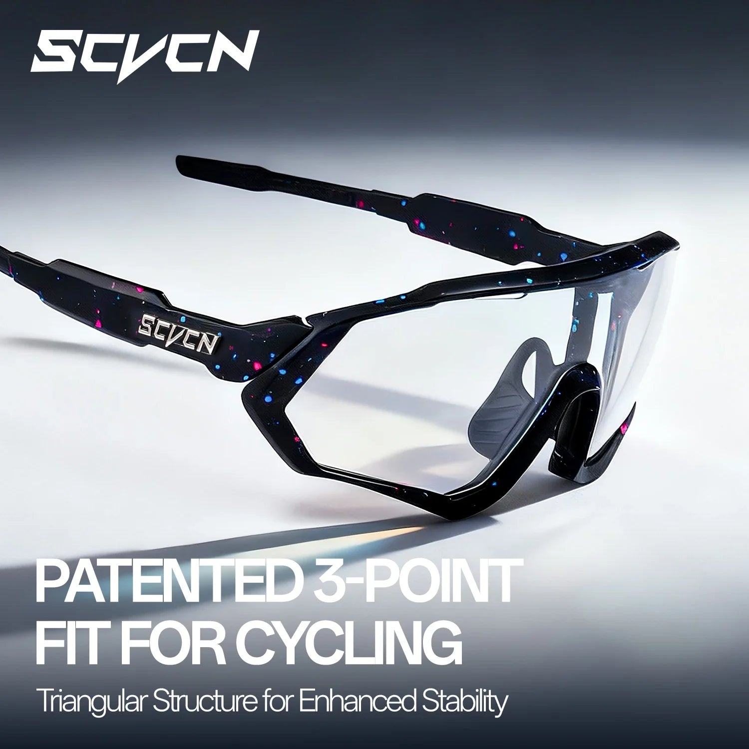 SCVCN Photochromic Cycling Sunglasses Outdoor Sports Running Drving Glasses Road MTB Bicycle Goggles UV400 Safety Bike Eyewear