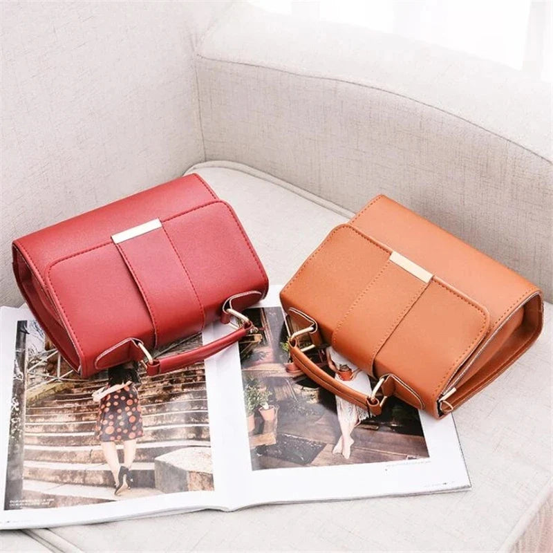 Women's Fashion PU Leather Shoulder Bag | Small Flap Crossbody Handbags & Top Handle Messenger Bags (High-Quality Luxury Ladies Hand Bag)