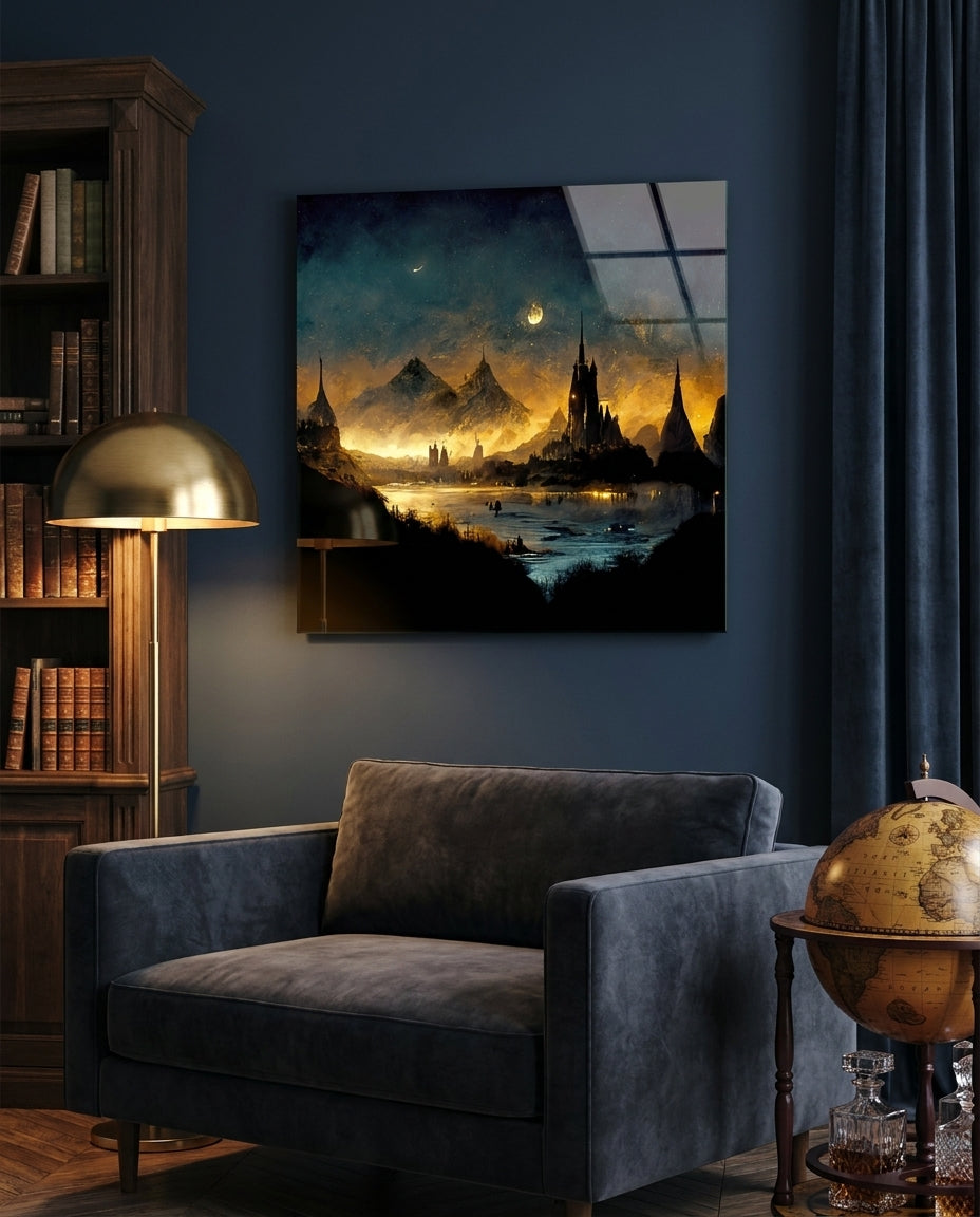 Lost City Glass Wall Art || Designer Collection