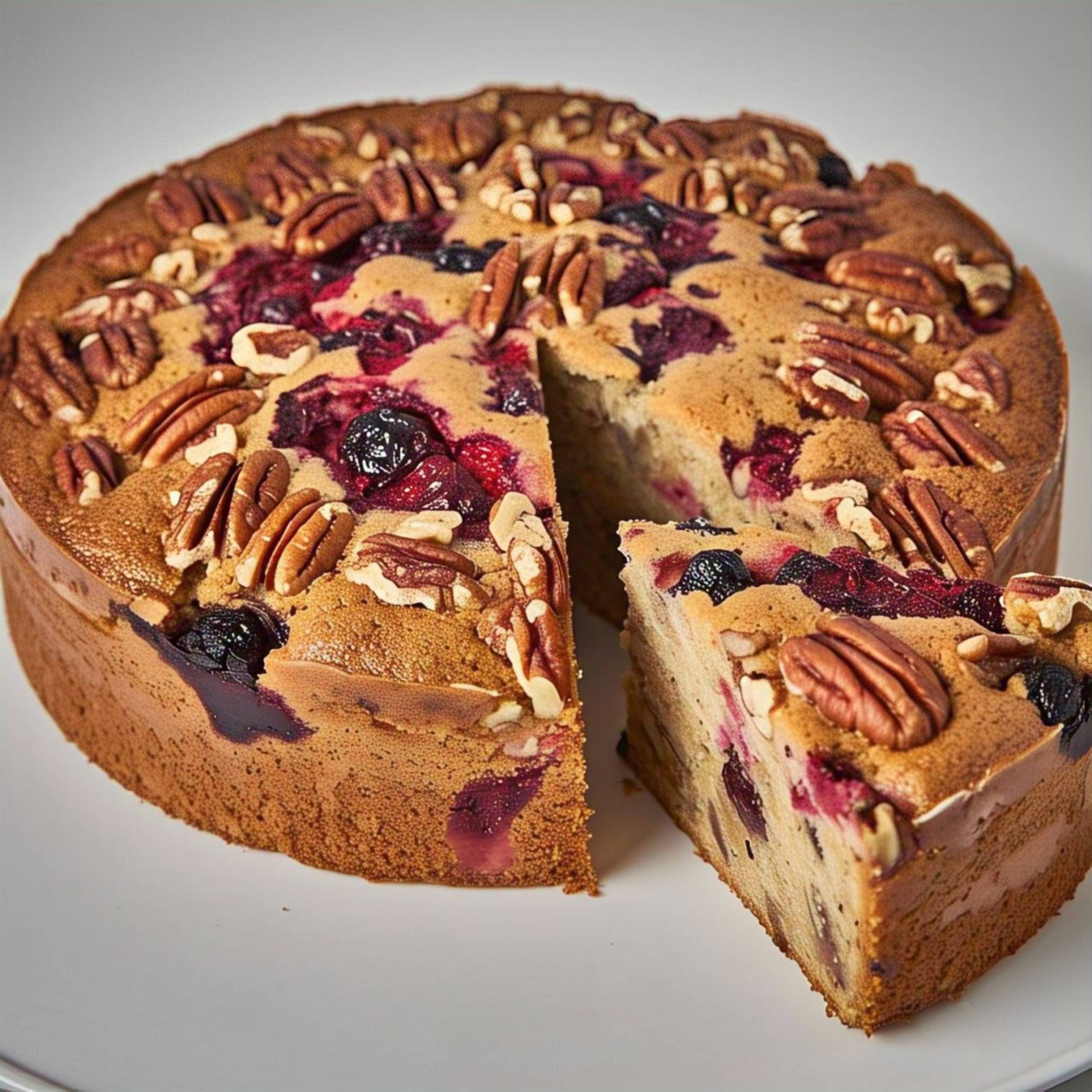 Andy Anand Sugar-Free Keto Fruit Cake, 9-Inch, 2 lb – Low-Carb, Delicious & Decadent, Perfect for Diabetics & Keto Diet Birthday Gift Box