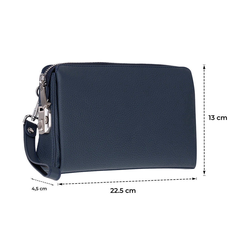 Lupus Leather Clutch Bag – Genuine Leather Wrist Clutch for Men & Women for Everyday Elegance | Minimal & Handcrafted