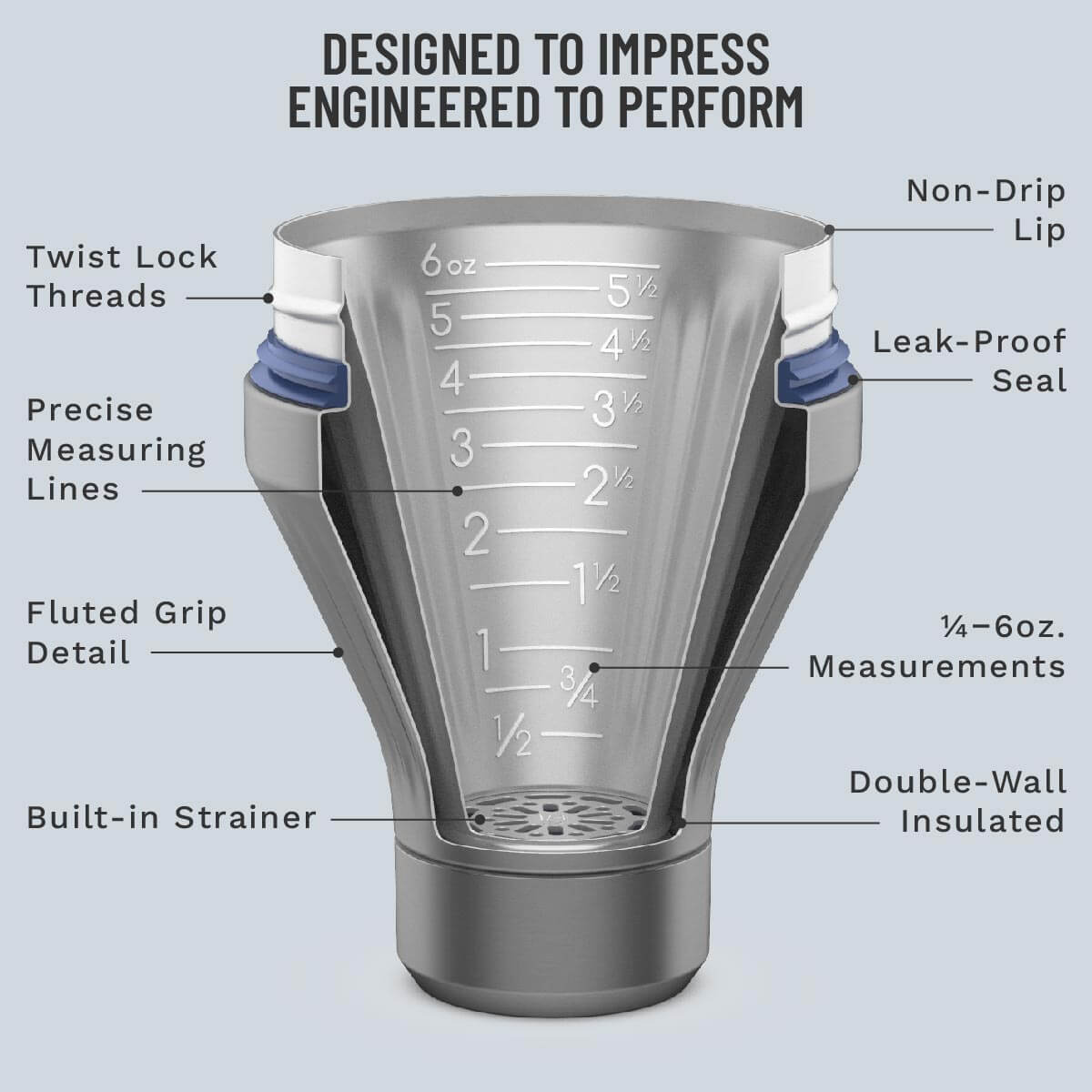 Diamond Edition Hybrid Cocktail Shaker