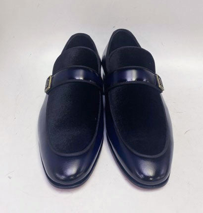 C Collection Leather Loafer - Navy
