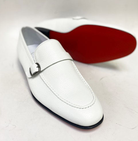 C Collection Deerskin Loafer - White