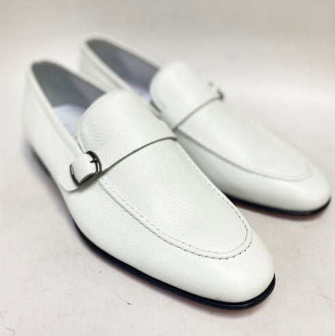 C Collection Deerskin Loafer - White