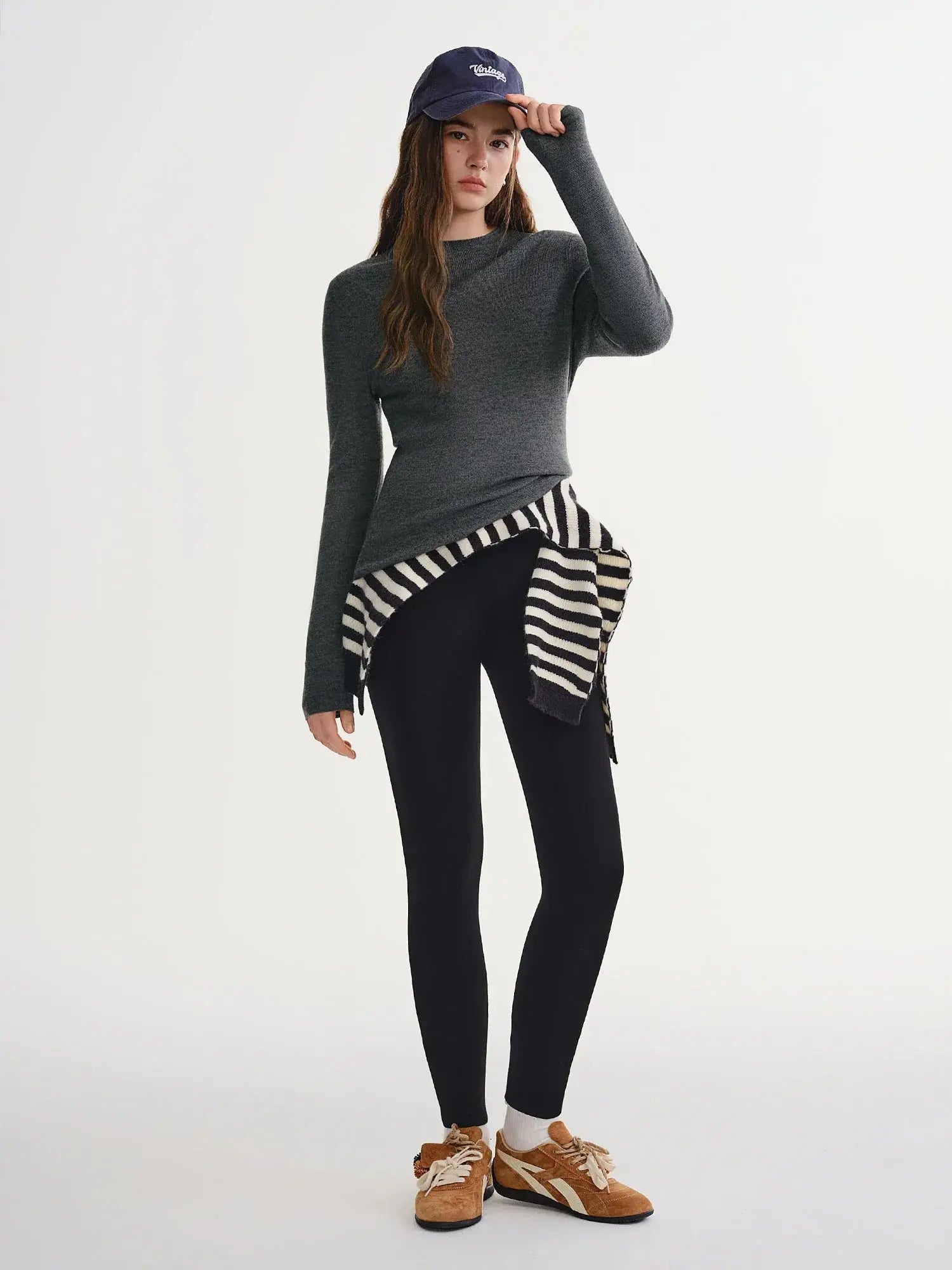 Plus Size Fleece-Lined Thermal Leggings