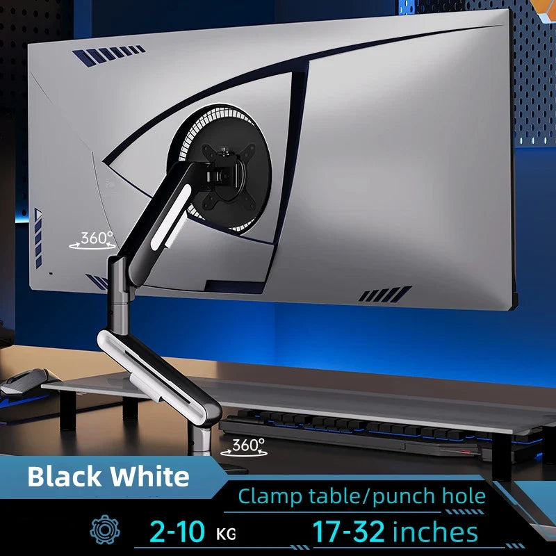 New Update Desktop Monitor Mount Bracket for 13 to 32-Inch LCD Screens Rotating Mechanical Arm Lift Base Desktop TV Screen Stand